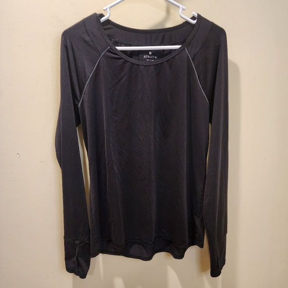 ATHLETA Women's Long Sleeves Athletic atop with Thumbs hole size L - Picture 6 of 12